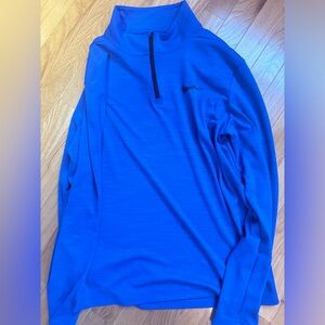 men’s blue nike quarter zip size M